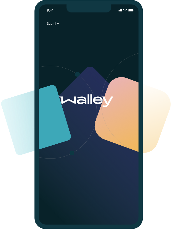 phone with walley logo